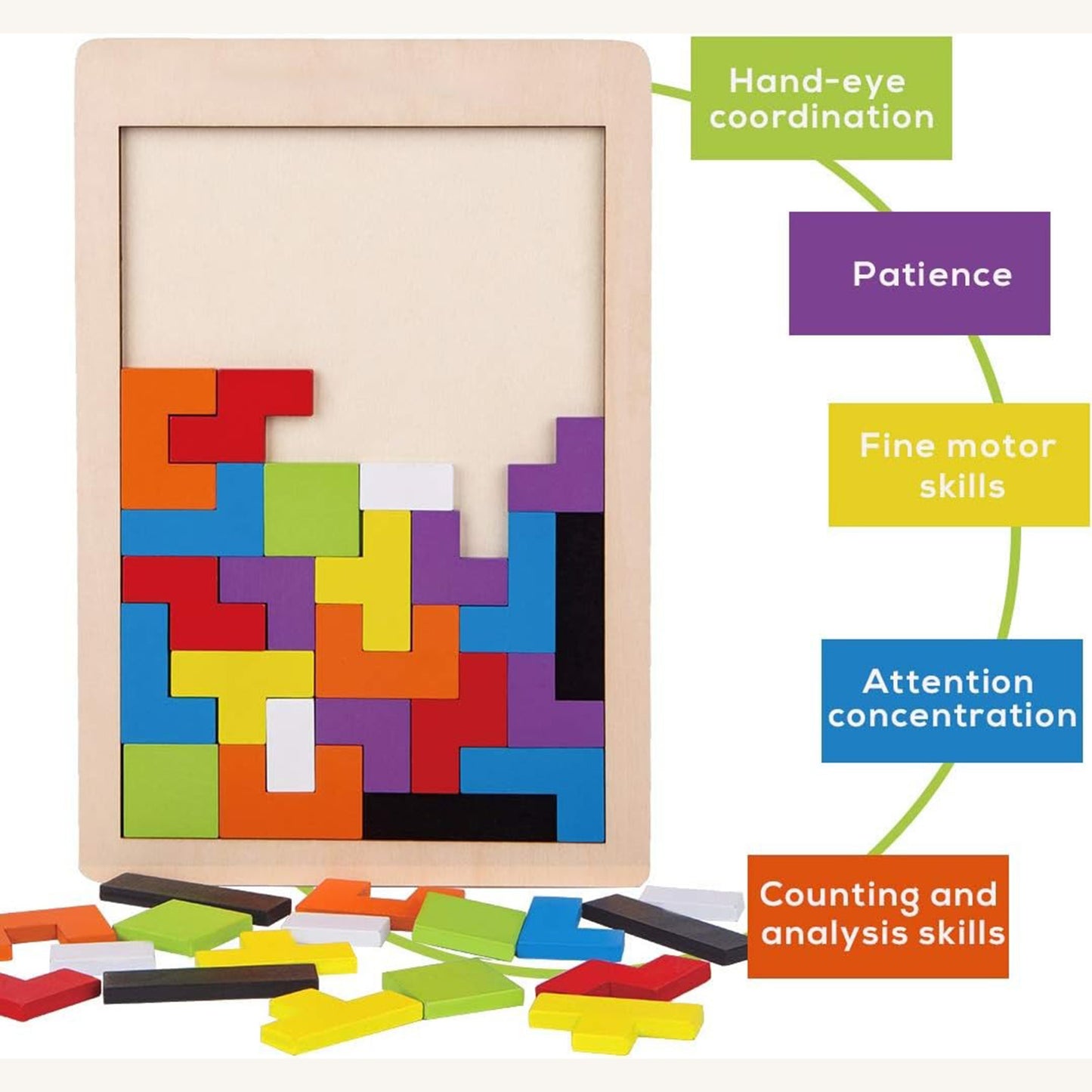 Wudly Basic Russian Block Puzzle 7mm