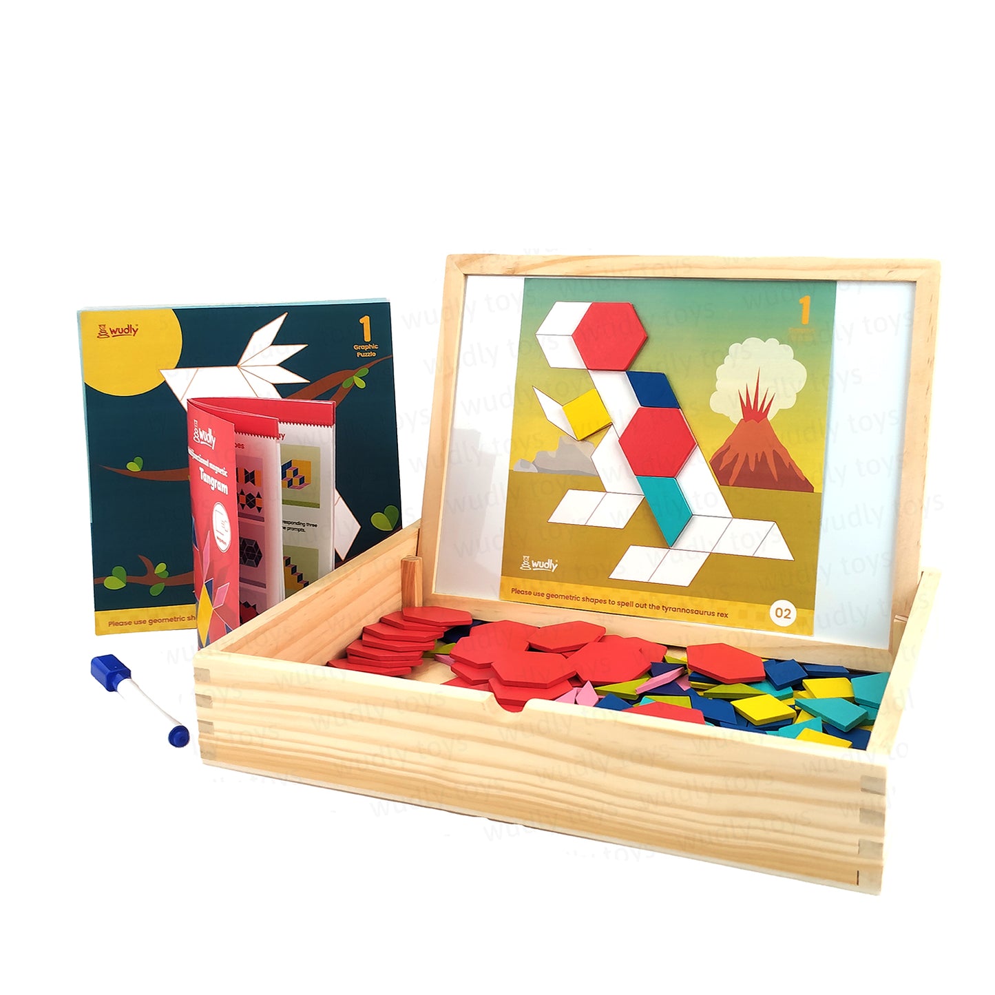 Wudly 3D Magnetic Tangram Puzzle