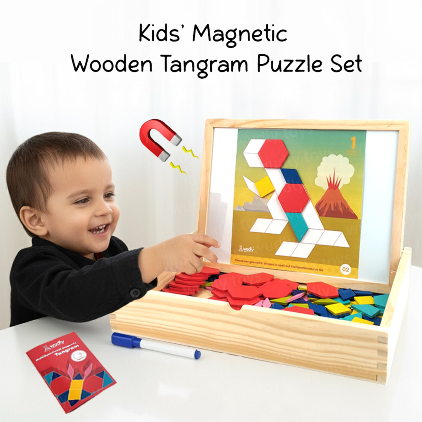 Wudly 3D Magnetic Tangram Puzzle