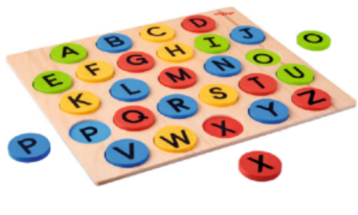 Wudly Wooden Capital Letter Matching