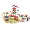 Wudly - Wooden Train Tracks Set Toys, Train Toys with All-Wood Double Sided Train Tracks, Toy Trains for Kids, Toddler Boys and Girls for 3+ Years Child,100 pcs Set, Child Safe Certified, Multi Colors