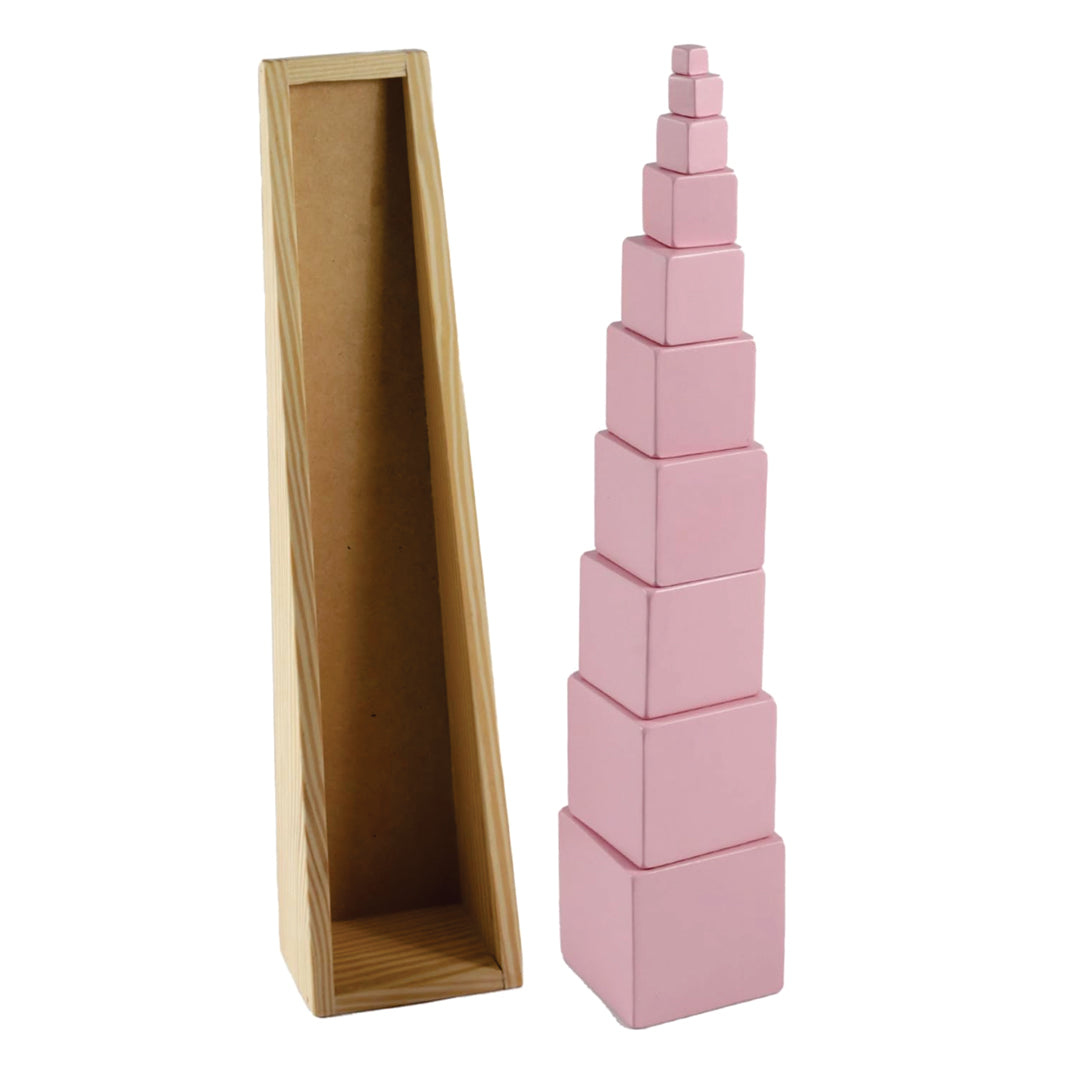 Wudly Wooden Pink Tower