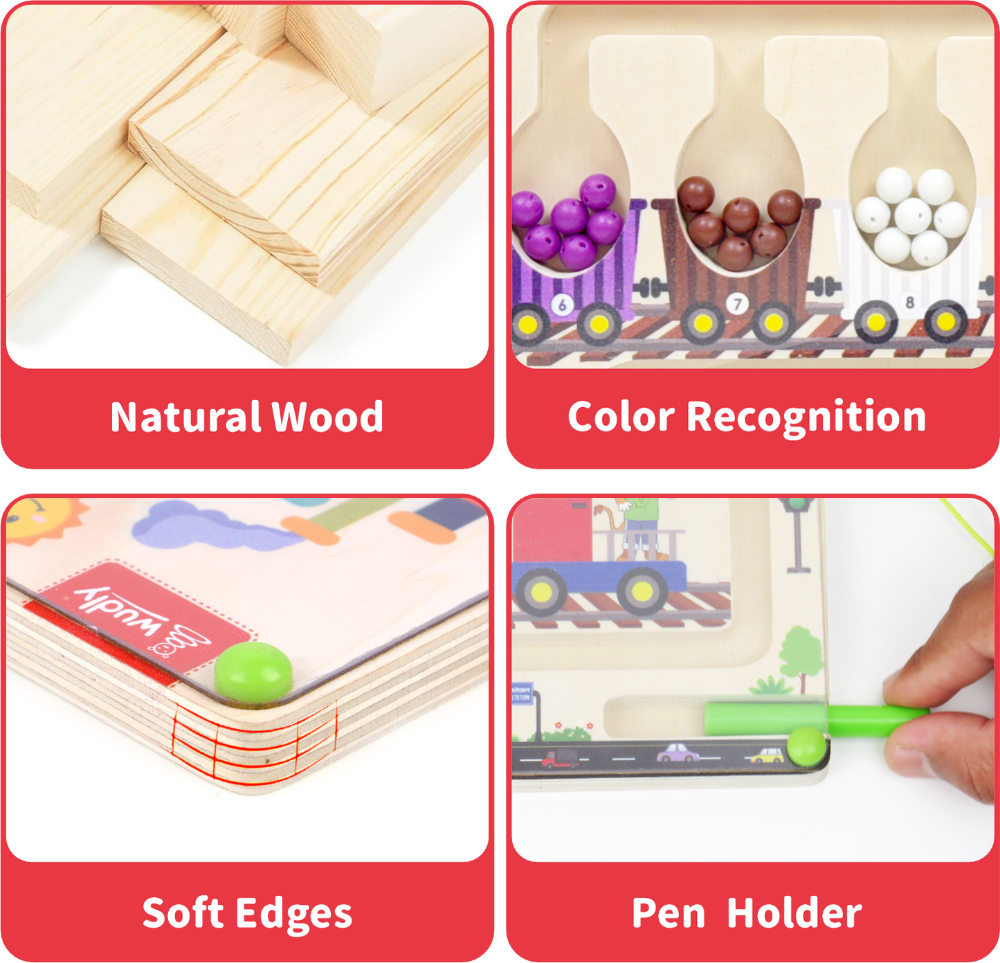 Wudly Magnetic Train Maze