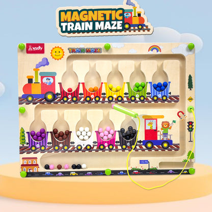 Wudly Magnetic Train Maze