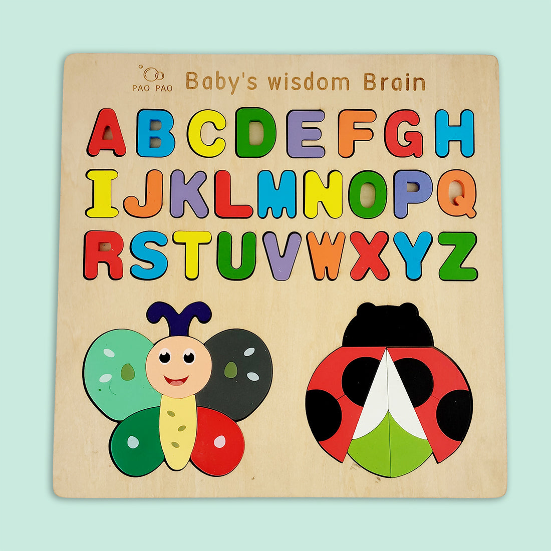 Wudly Wooden Alphabet, Number & Shape Learning Puzzle for Kids – Early Educational Toy (Multiple Variations)