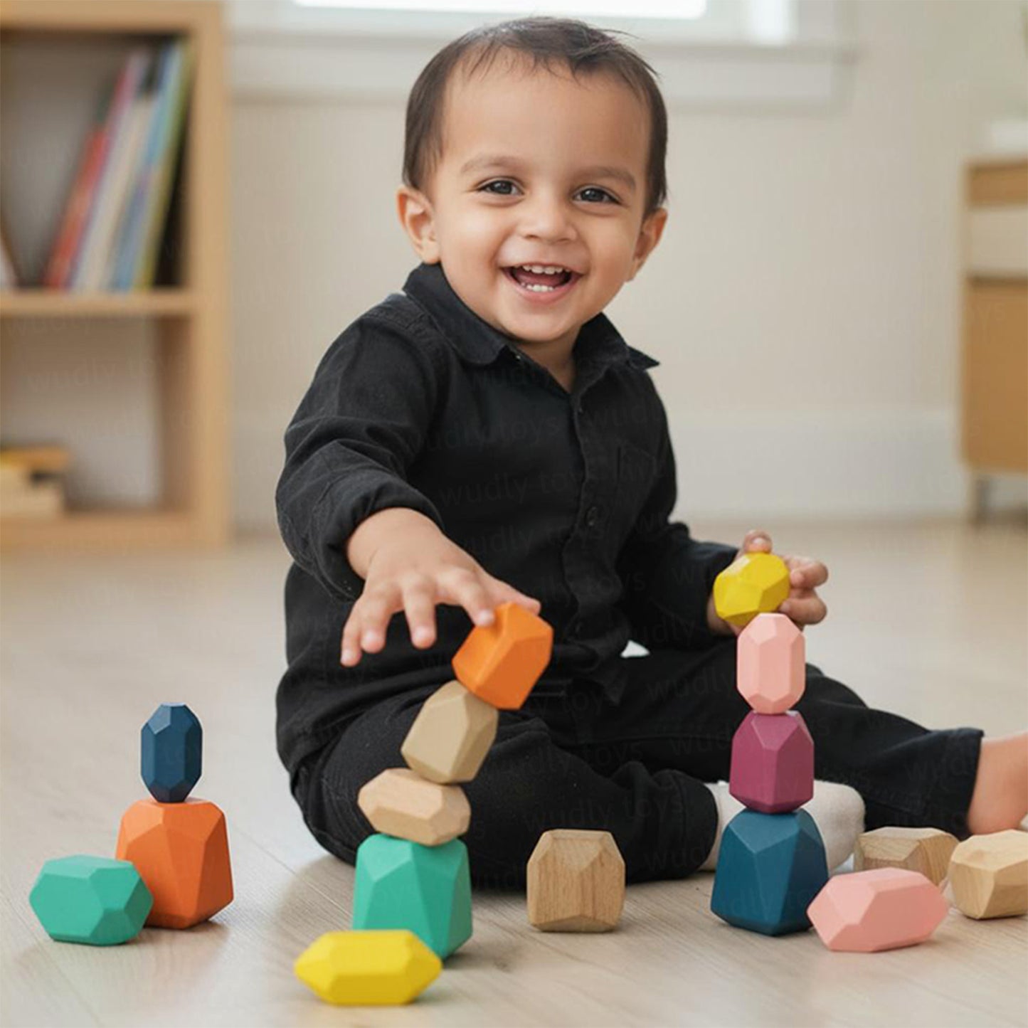 Wudly Wooden Balancing Stone