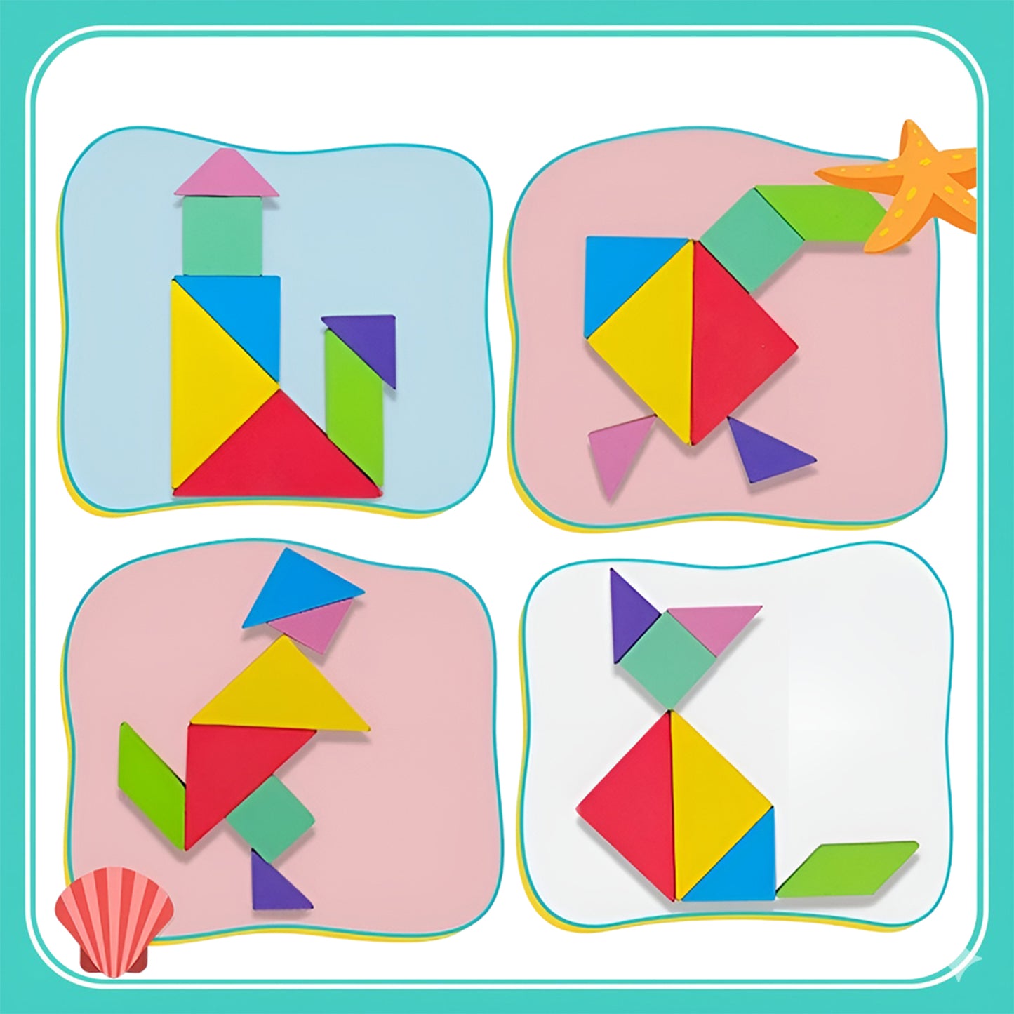 WUDLY Toys Tangram Brain Booster Puzzle