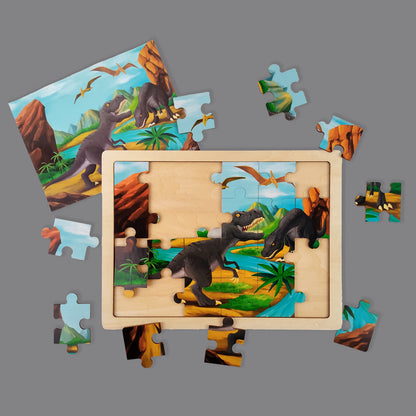 Wudly Wooden Layered Puzzle for Kids – Interactive Early Learning Educational Puzzle Toy (Multiple Themes)