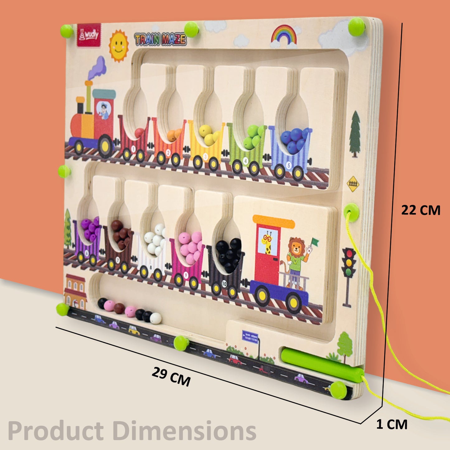 Wudly Magnetic Train Maze