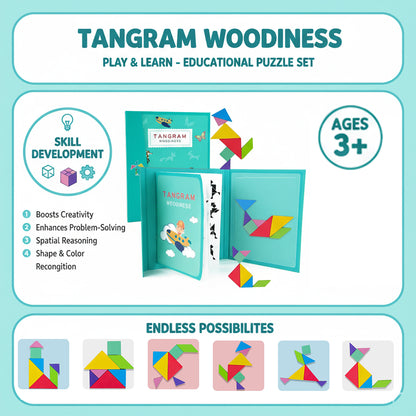 WUDLY Toys Tangram Brain Booster Puzzle