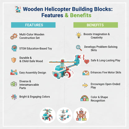 Wudly Wooden Helicopter