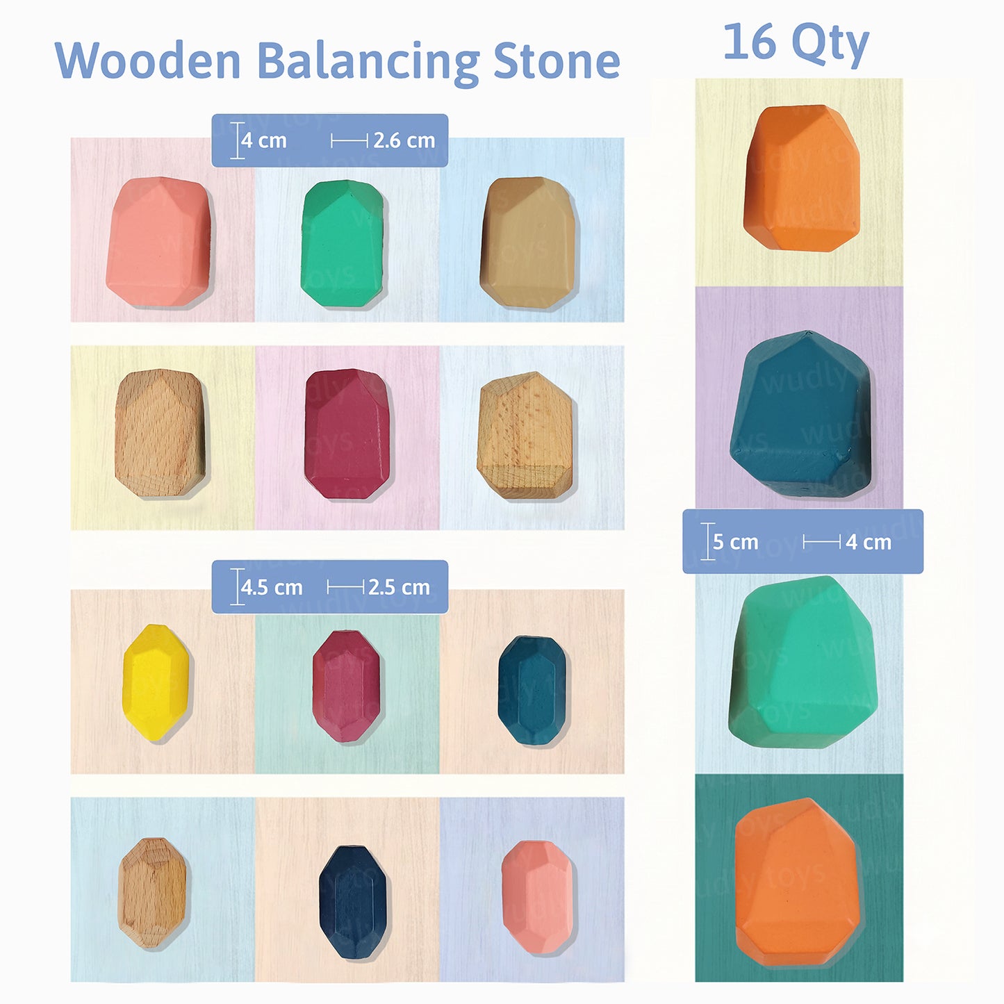 Wudly Wooden Balancing Stone