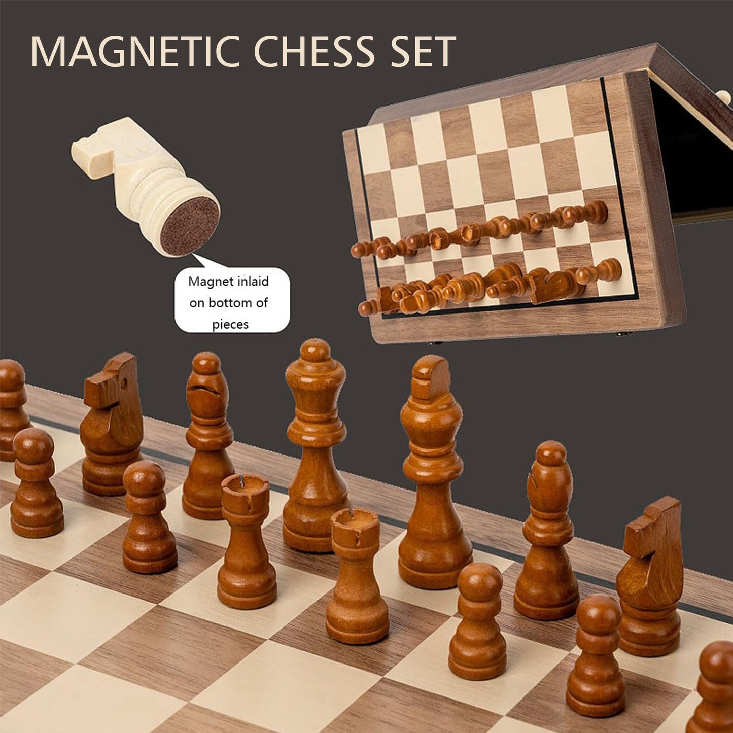 Wudly - Wooden Small Chess