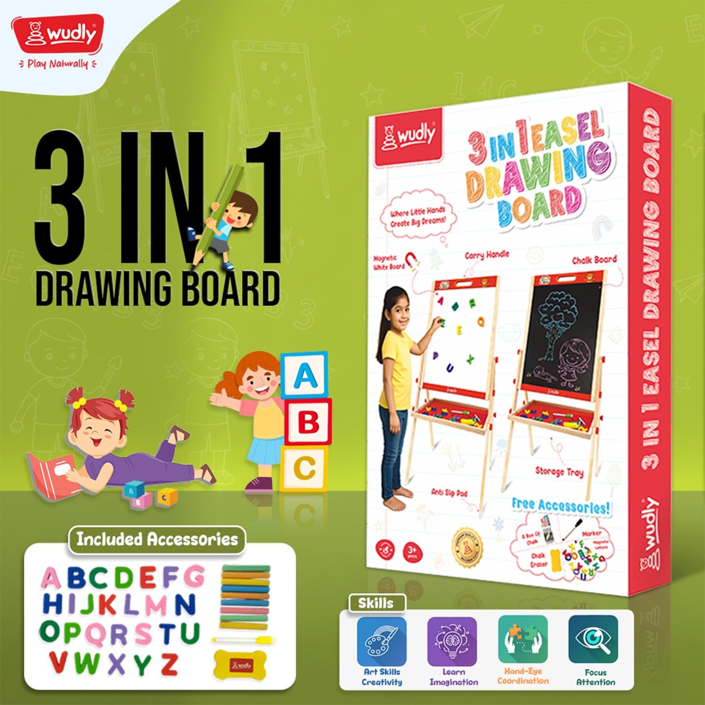 Wudly Wooden Drawing Board