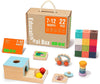 WUDLY Montessori Wooden Educational Toy Box for 7–12 Months