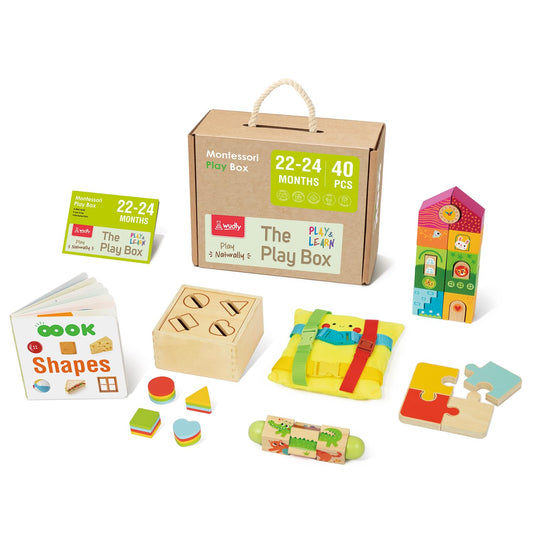 WUDLY Montessori Learning Wooden Baby Toys,22-24 Months