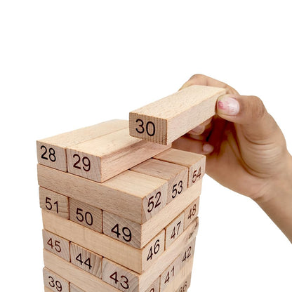 WUDLY Wooden Number Stacking Tower