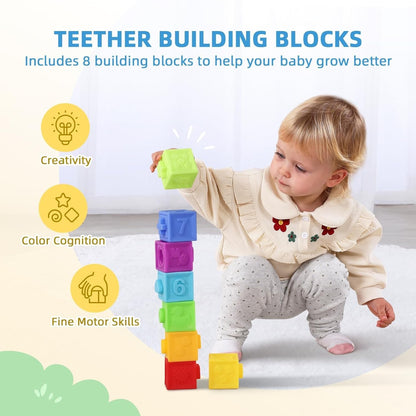 WUDLY Montessori Wooden Educational Toy Box for 7–12 Months