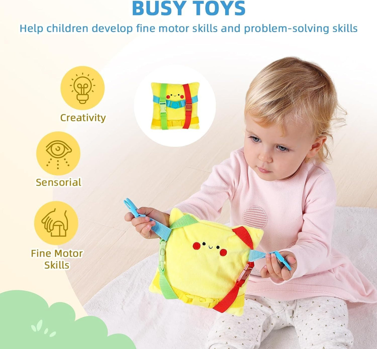 WUDLY Montessori Learning Wooden Baby Toys,22-24 Months