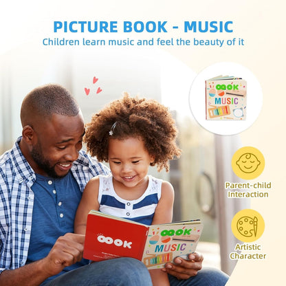 Wudly Montessori Learning Wooden Baby Toys, Music Play Box
