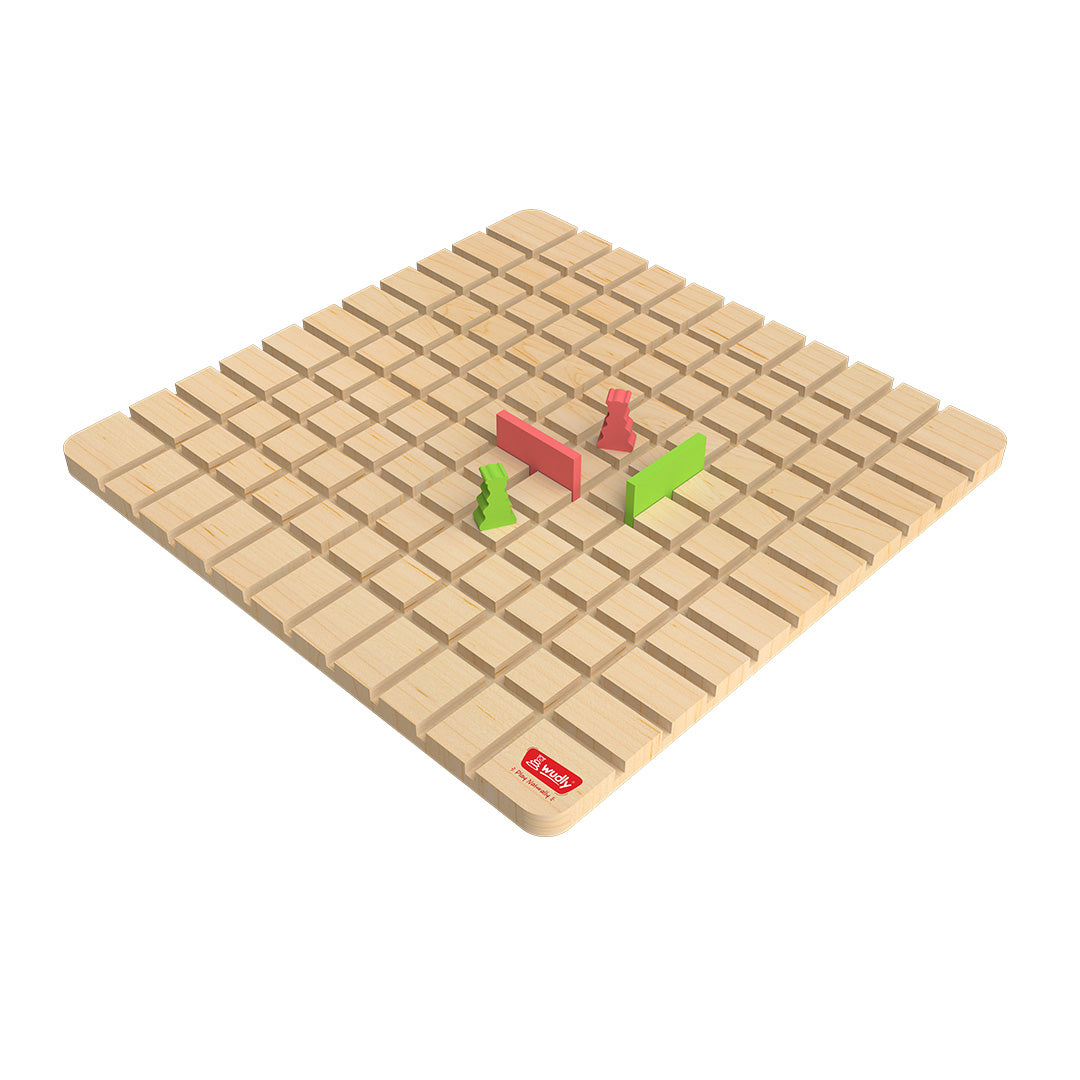 Wudly  Wooden Barrier Minds Strategy Board Game