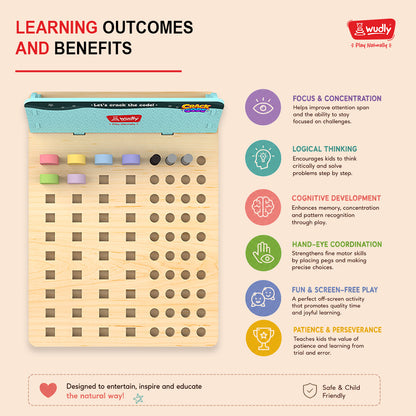 Wudly  Wooden CrackCode  Educational Toy for Kids