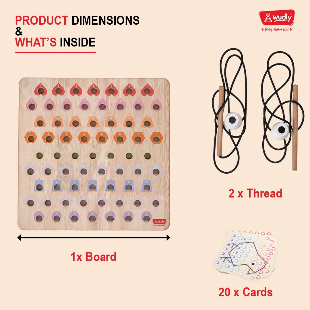 Wudly  Wooden Joyboard Educational Toy for Kids
