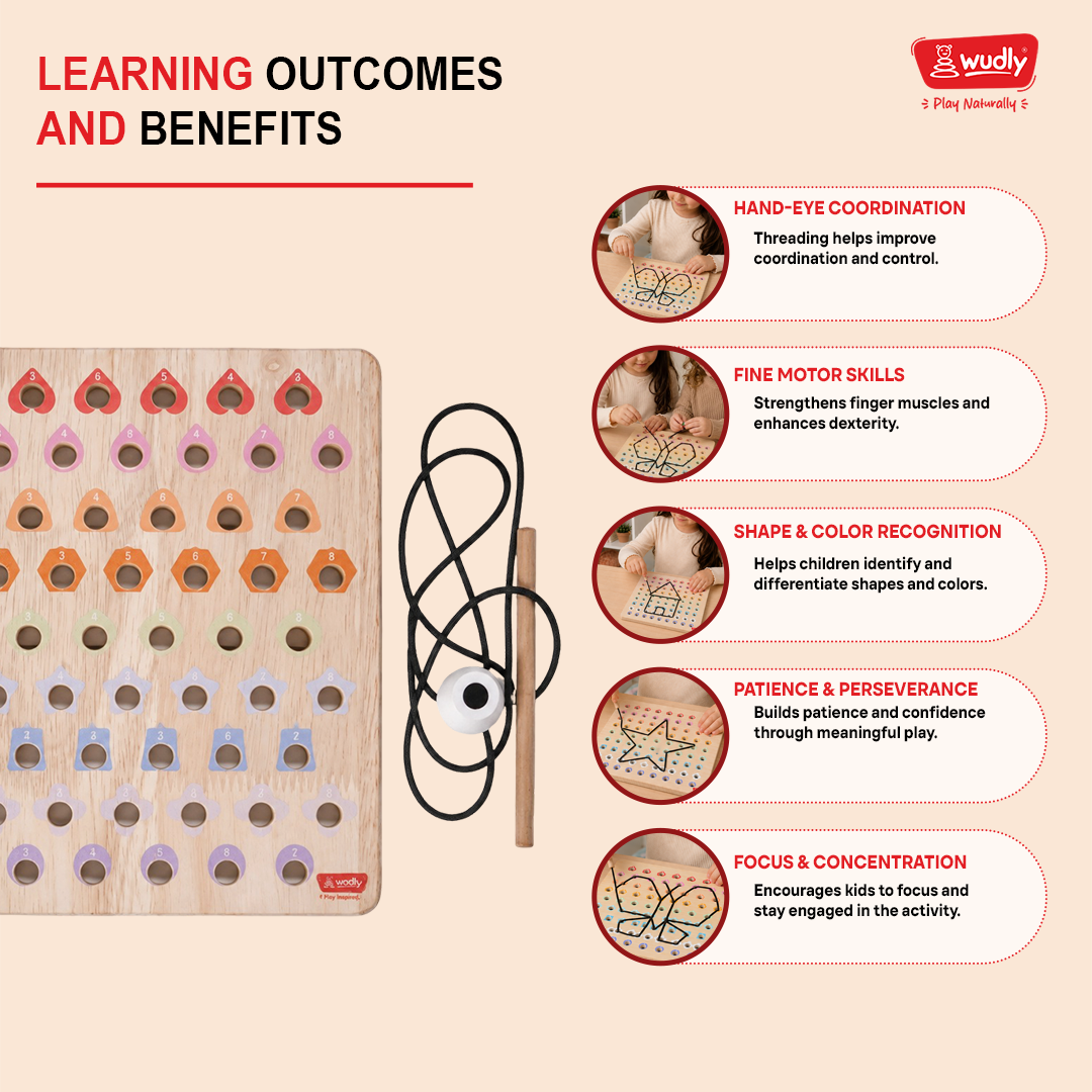 Wudly  Wooden Joyboard Educational Toy for Kids