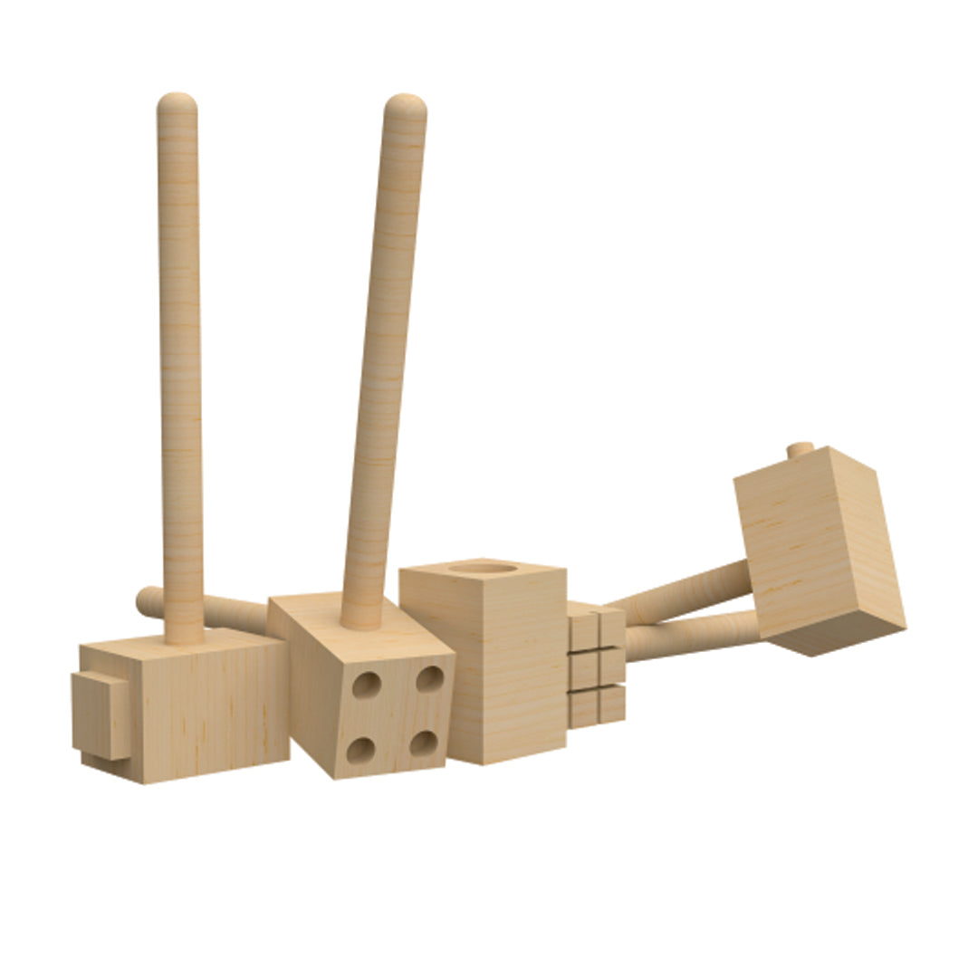 Wudly Wooden Clay Hammers