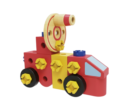 Wudly Wooden Fire Fighting Truck