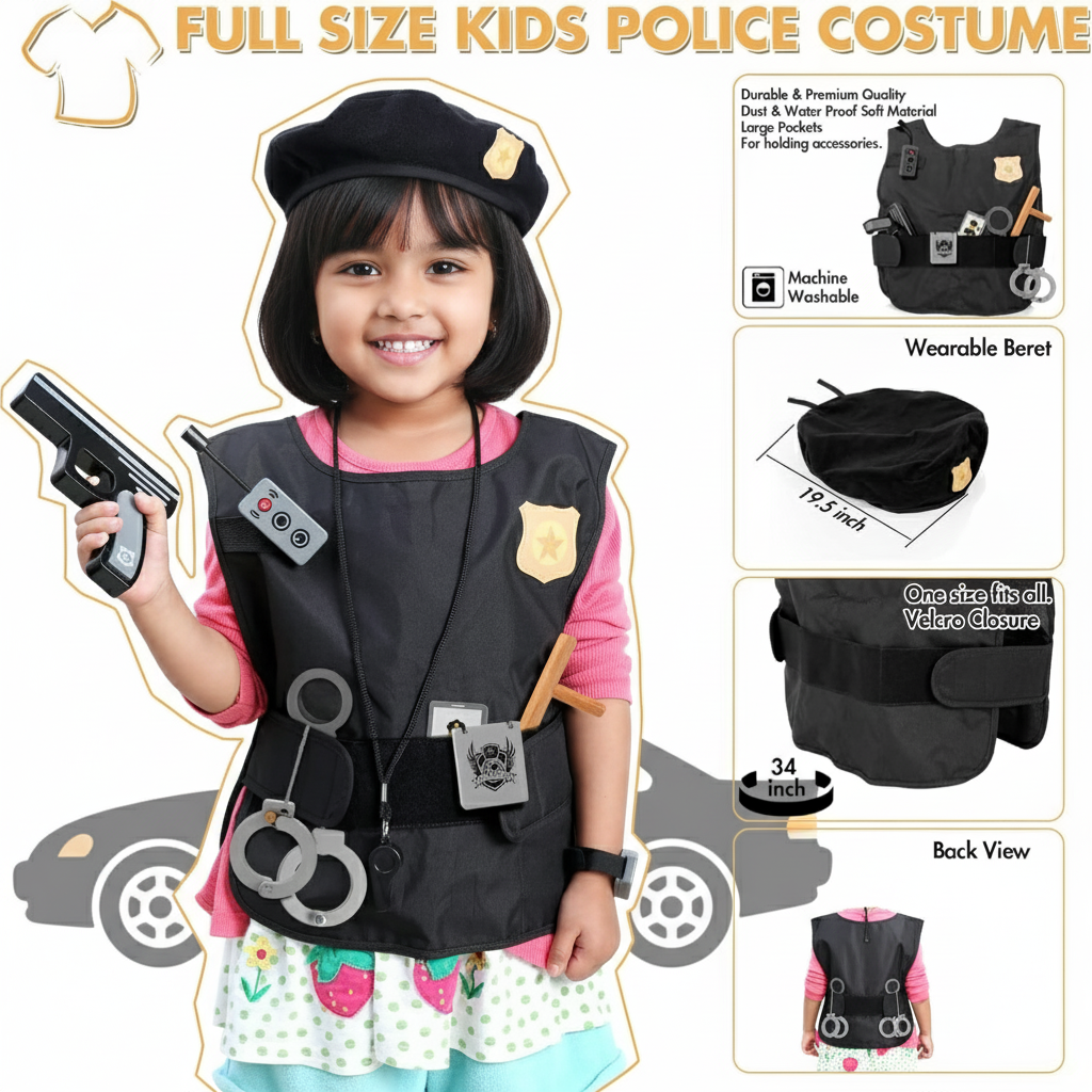 Wudly Police Play Set