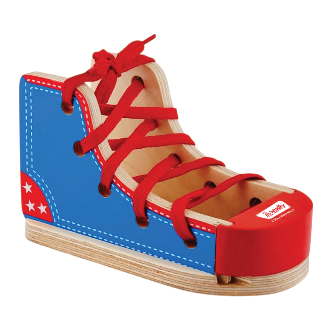 Wudly Wooden Lacing Shoe