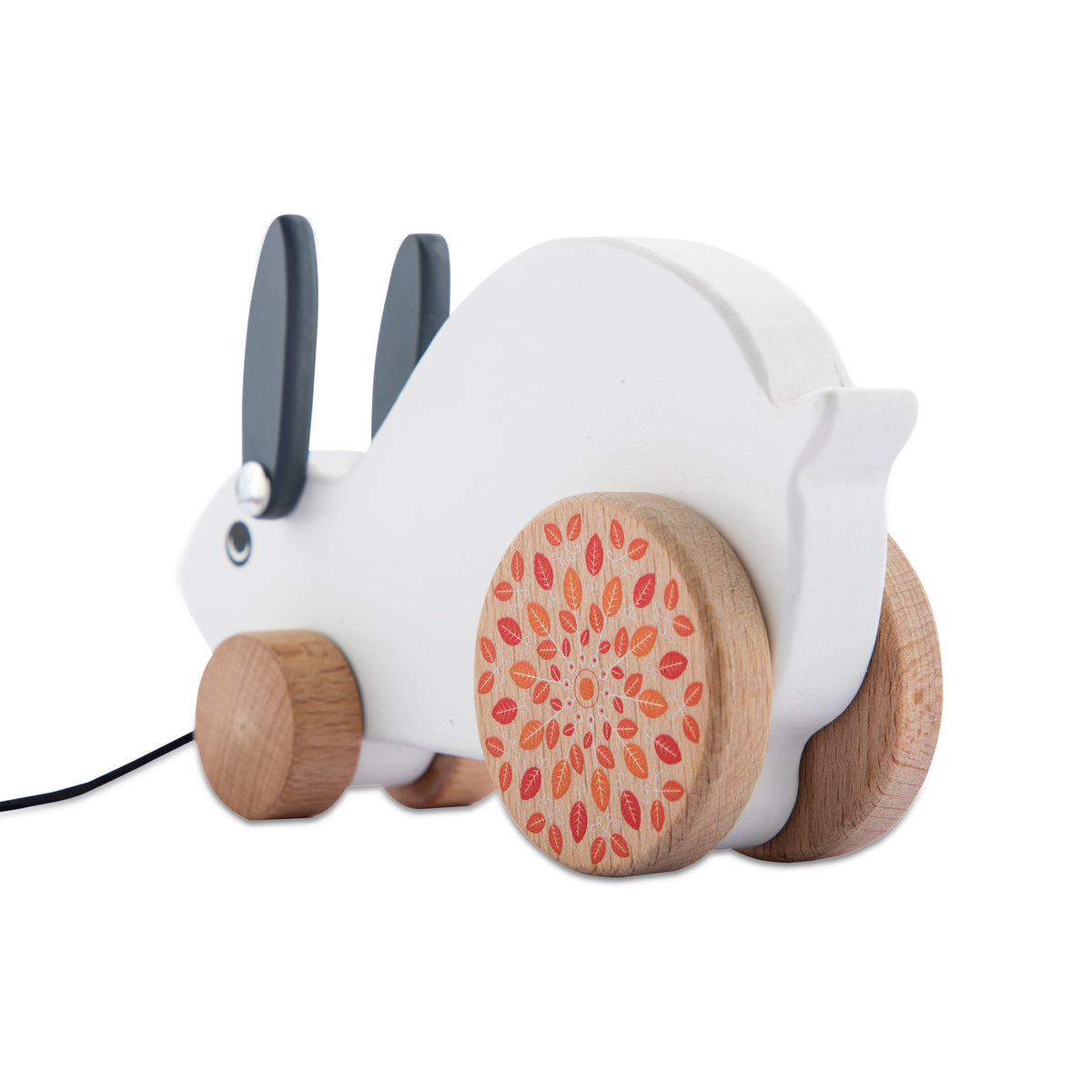 Wudly Wooden Rabbit Pull-Along Toy
