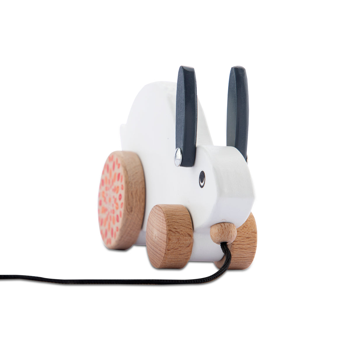 Wudly Wooden Rabbit Pull-Along Toy