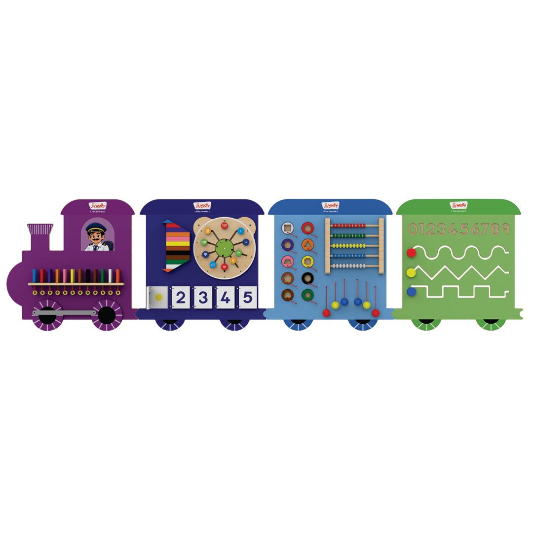 Wudly Wooden Train ( Wall Activity)