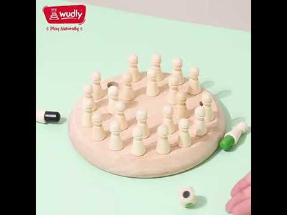 Wudly Wooden Memory Chess