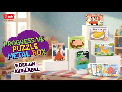 Wudly Progressive Puzzle Metal Box